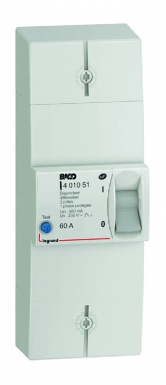 Disjoncteur de branchement enedis bipolaire différentiel 500ma instantané intensité 60a non réglable. disponible abidjan cote d'ivoire.