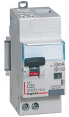 Disjoncteur différentiel monobloc dx³6000 10ka arrivée haute automatique départ bas vis u+n 230v~ - 16a - typeac 30ma. disponible abidjan cote d'ivoire.