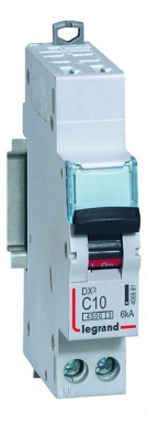 Disjoncteur phase+neutre dnx³4500 6ka arrivée borne automatique sortie borne à vis - 1p+n 230v~ 10a courbe c - 1 module. disponible abidjan cote d'ivoire.