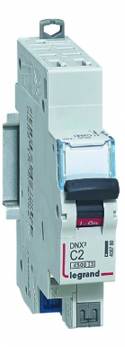Disjoncteur phase+neutre dnx³4500 6ka arrivée et sortie borne automatique - 1p+n 230v~ 16a courbe c - 1 module. disponible abidjan cote d'ivoire.
