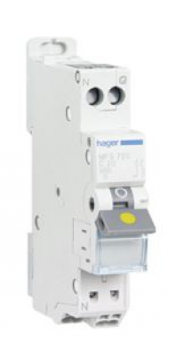 Disjoncteurs bipolaires 1 ph+n - in 20a. disponible abidjan cote d'ivoire.