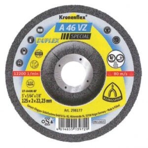 Disque a 46 vz spécial à tronçonner et à meuler pour métaux, ø 125 x 2,0 mm. disponible abidjan cote d'ivoire.