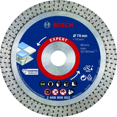 Disque diamant expert hardceramic ø 76 mm alésage 10 mm largeur de coupe 1,5 mm. disponible abidjan cote d'ivoire.