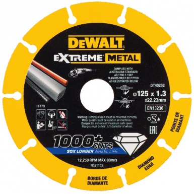 Disque diamanté extreme metal max, ø 125 mm, alésage 22,23 mm. disponible abidjan cote d'ivoire.