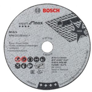 Disque à tronçonner bosch expert pour métaux, ø 76 x 10 mm (lot de 5 pièces). disponible abidjan cote d'ivoire.