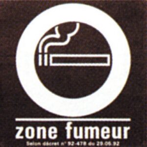 Disque "zone fumeur" , ø 80 mm. disponible abidjan cote d'ivoire.