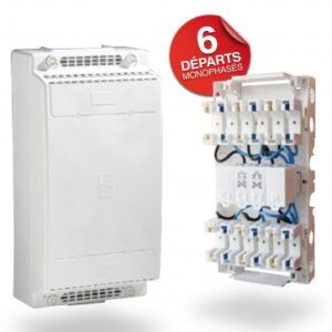 Distributeur de niveaux 200 a hxlxp 550x280x186 mm gris 6 départs. disponible abidjan cote d'ivoire.