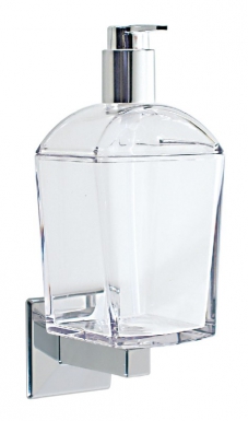 Distributeur de savon liquide - tilda - chromé/polycarbonate. disponible abidjan cote d'ivoire.