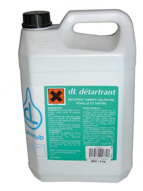 Dl détartrant - nettoie - désodorise - désinfecte - parfum amande - 5 l. disponible abidjan cote d'ivoire.