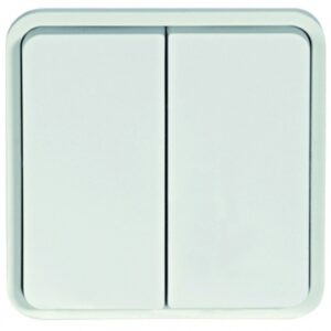 Double va-et-vient 10ax 250 v coloris blanc. disponible abidjan cote d'ivoire.