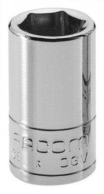 Douilles " radio " - carré 1/4" - profil ogv poli chromé - h: 22 mm - 6 pans r 5 mm. disponible abidjan cote d'ivoire.