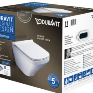 Durastyle pack wc suspendu duravit rimless : cuvette + abattant ralentisseur. disponible abidjan cote d'ivoire.