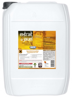 Eau de javel 49°  bidon 20 l. disponible abidjan cote d'ivoire.