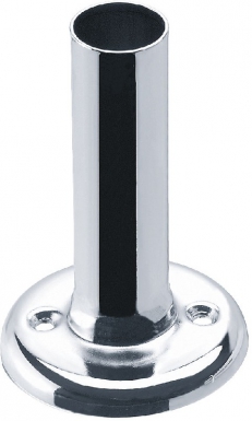 Embase pour barre droite ou barre coudée - ø 20 mm - l 8,5 cm - laiton nickelé chromé. disponible abidjan cote d'ivoire.