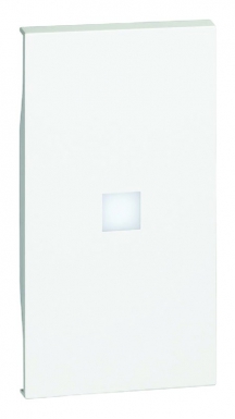 Enjoliveur living now pour commande d'éclairage avec voyant à forte intensité lumineuse 2 modules - blanc. disponible abidjan cote d'ivoire.