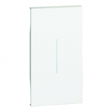 Enjoliveur living now pour commande d'éclairage standard ou lumineuse 2 modules - blanc. disponible abidjan cote d'ivoire.