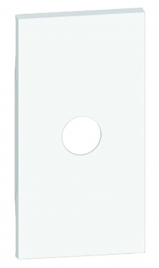 Enjoliveur living now pour prises tv simple mâle et type f à visser 2 modules - blanc. disponible abidjan cote d'ivoire.