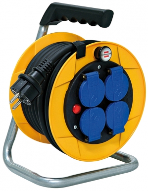 Enrouleur baby pro - 4 prises 2p+t, 10 m, h07rn-f 3g1,5 - ø 180 mm. disponible abidjan cote d'ivoire.