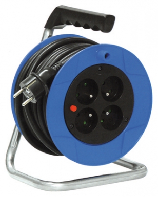 Enrouleur standard s baby - 4 prises 2p+t, 15 m, h05vv-f 3g1,5 - ø 180 mm. disponible abidjan cote d'ivoire.