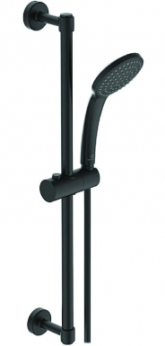 Ensemble de douche idealrain avec douchette 100 mm 1 jet - barre 60 cm - limiteur de débit - noir mat. disponible abidjan cote d'ivoire.