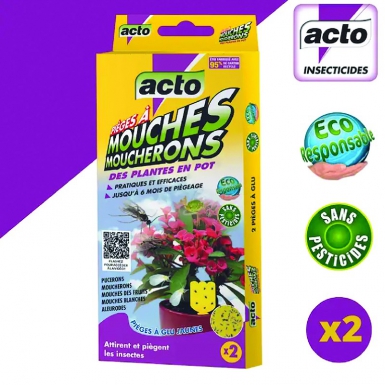 Etui de 2 pièges à mouches moucherons acto. disponible abidjan cote d'ivoire.