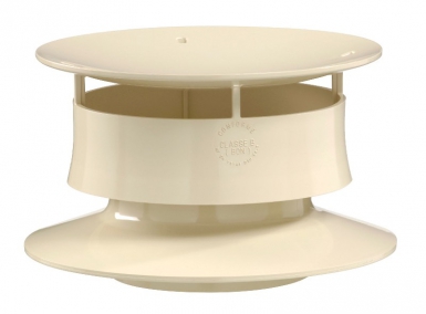 Extracteur statique simple - ø 100 femelle - coloris sable. disponible abidjan cote d'ivoire.