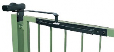 Ferme-portail à glissière "5680" - porte 1400x2800 mm - coloris noir. disponible abidjan cote d'ivoire.