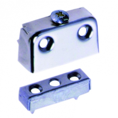 Ferrure d'assemblage d'armoire à vis imperdable en applique plastique marron​. disponible abidjan cote d'ivoire.