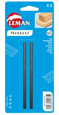 Fers de rabots réversibles - 80 x 5,5 x 1,1 - carte 2 pièces. disponible abidjan cote d'ivoire.