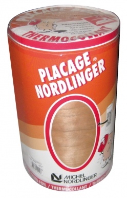 Feuille de bois de placage plac-fix préencollé merisier rouleau 2,50x0,25 m. disponible abidjan cote d'ivoire.