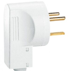 Fiche 2p+t 32a plastique pour câble ø 6 à 20 mm à sortie latérale col. disponible abidjan cote d'ivoire.