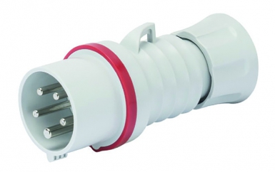 Fiche mobile droite protégées 3p+n+t 380v 50/60 hz ip44 16a. disponible abidjan cote d'ivoire.