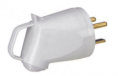 Fiche plexo 2p+t 32a 400v câble ø 6 à 22 mm à sortie latérale col. disponible abidjan cote d'ivoire.