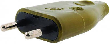 Fiche standard mâle 6a - 2 pôles - or. disponible abidjan cote d'ivoire.