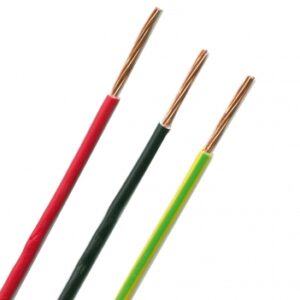 Fil rigide ho7v-r âme cuivre nu câblé 6 mm2 poids 67 kg/km bleu - couronnes de 100 m - tarifé au 100 ml. disponible abidjan cote d'ivoire.