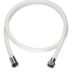 Flexible armé - 1 écrou conique / 1 écrou moleté - filetages 15x21 - l 1,25 m blanc. disponible abidjan cote d'ivoire.