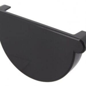 Fond de gouttière symètrique pvc à coller pour gouttière de 25 - couleur anthracite. disponible abidjan cote d'ivoire.