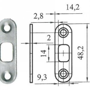Gâche map 44 - acier ​​ ​. disponible abidjan cote d'ivoire.