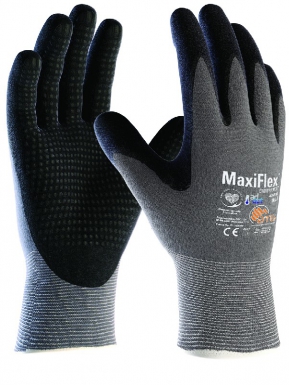 Gants de précision "maxiflex endurance 42-844 ad-apt " nylon / lycra paume avec picots - taille 10. disponible abidjan cote d'ivoire.