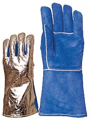 Gants de soudeur "2634" croute vachette, dos aluminisé, coutures kevlar, manchette 15cm. disponible abidjan cote d'ivoire.