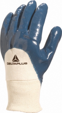 Gants "dicronli" trempés en nitrile nbr renforcé sur support coton jersey poignet bord-côte - taille 10. disponible abidjan cote d'ivoire.