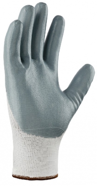 Gants enduits polyester gris - sans coutures - paume et doigts : enduction mousse de nitrile - taille 9. disponible abidjan cote d'ivoire.