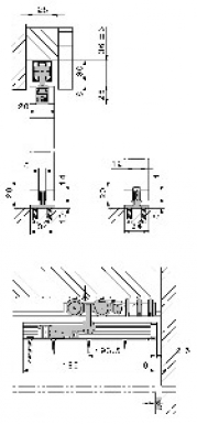 Garniture hawa junior 40/b garniture pour 1 porte coulissante. disponible abidjan cote d'ivoire.