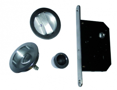 Garniture pour porte simple avec serrure à clé sans tire-porte finition chromé brillant. disponible abidjan cote d'ivoire.