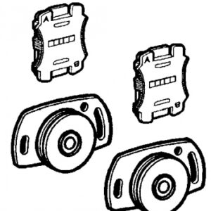 Garniture pour portes 40 kg 2 curseurs 2 galets et acc. disponible abidjan cote d'ivoire.