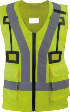 Gilet de signalisation - sergé 80% polyester 20% coton - jaune fluo - taille unique - classe 1. disponible abidjan cote d'ivoire.
