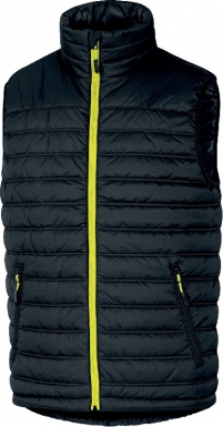 Gilet doudoune sans manche g-doon - doublure : 100% polyester - coloris noir-jaune - taille m. disponible abidjan cote d'ivoire.