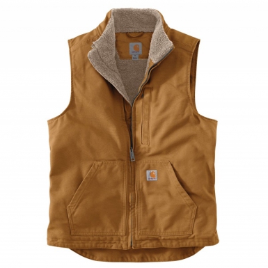 Gilet sans manches coton washed duck lined mock neck vest - marron - taille xl. disponible abidjan cote d'ivoire.