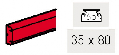 Goulotte dlp section 35x80 lg. disponible abidjan cote d'ivoire.