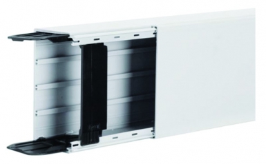 Goulotte liféa 60x110 avec eclisses/2 agrafes blanc pure. disponible abidjan cote d'ivoire.